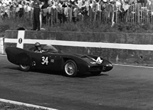 1954 Lotus VIII driven by Colin Chapman at Crystal Palace. Creator: Unknown