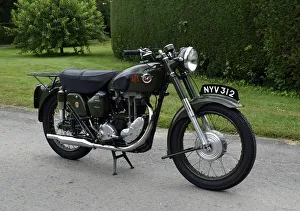 1954 Matchless G3 LS Auxiliary Fire Service motorcycle. Creator: Unknown