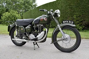 1954 Matchless G3 LS Auxiliary Fire Service motorcycle. Creator: Unknown