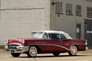 Front Three Quarters Prints: 1955 Buick Century Convertible