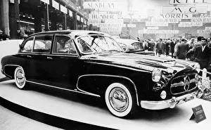 White Walled Tyre Prints: 1955 Citroen 15CV, specially built for an ambassador, (c1955?)