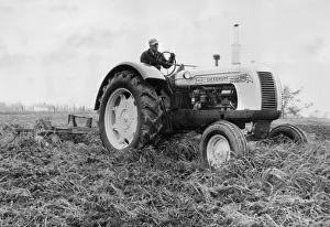 Tractor Prints: 1955 Cockshutt tractor. Creator: Unknown