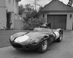 D Type Prints: 1956 Jaguar D type. Creator: Unknown