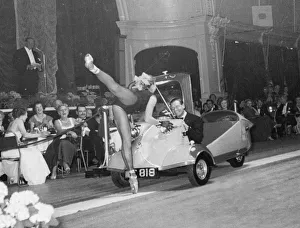 Show Prints: 1956 Messerschmitt KR175 during concours d elegance event. Creator: Unknown