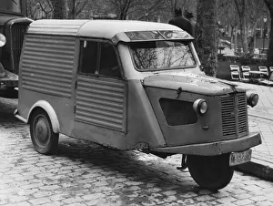 Georgano Prints: 1956 Mymsa 3 wheel van. Creator: Unknown