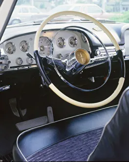 Dials Prints: 1956 De Soto Firedome dashboard. Creator: Unknown