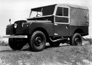 Landrover Prints: 1957 Land Rover Series 1. Creator: Unknown