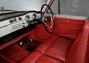 Red Leather Prints: 1960 Austin Westminster A99 interior