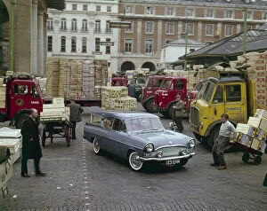 Commercial Gallery: 1960 Vauxhall Cresta Friary estate in Covent Garden fruit market. Creator: Unknown