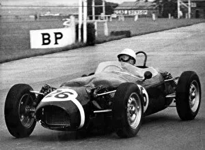Aintree Liverpool Merseyside England Collection: 1961 Ferguson P99, Stirling Moss at Aintree. Creator: Unknown