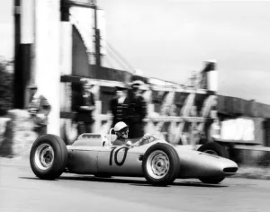 1962 Prints: 1962 Porsche 804, Joe Bonnier, British Grand Prix. Creator: Unknown