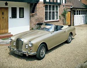 Alvis Prints: A 1963 Alvis car parked on a gravel driveway