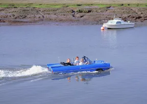 Bizarre Prints: 1965 Amphicar on Beaulieu river