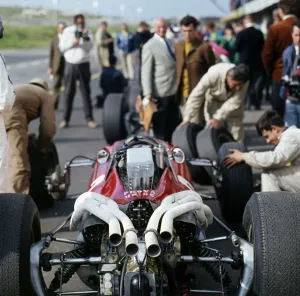 Pits Prints: 1966 Ferrari 312 Formula 1 engine. Creator: Unknown
