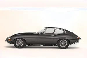 1966 Jaguar E type Series 1 fixed head coupe. Creator: Unknown