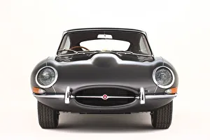1966 Jaguar E type Series 1 fixed head coupe. Creator: Unknown