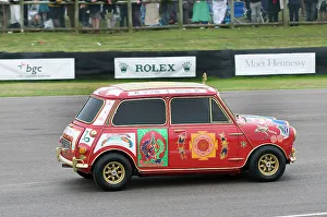 Goodwood Prints: 1967 Austin Mini Coopers owned by Beatle George Harrison