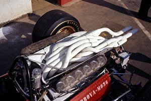 Pits Prints: 1967 Ferrari 312 Formula 1 engine. Creator: Unknown