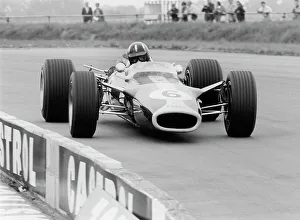 Race Track Prints: 1967 Lotus 49, Graham Hill, British Grand Prix