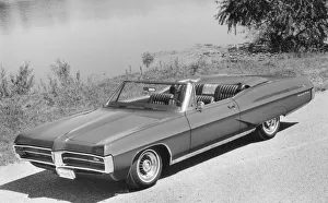 Pontiac Prints: 1967 Pontiac Grand Prix convertible. Creator: Unknown