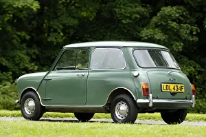 Saloon Prints: 1968 Austin Mini 1000 MK2. Creator: Unknown