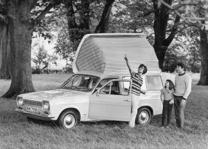 Camping Prints: 1968 Ford Escort Dormobile Elba. Creator: Unknown