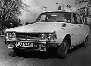 Police Prints: 1969 Rover 3500 P6B police car. Courtesy B. M. I. H. T. Creator: Unknown