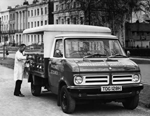 1970 Bedford CF milk delivery van. Creator: Unknown