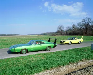 Spoiler Prints: 1970 Plymouth Superbird with 1968 Dodge Daytona