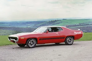 Plymouth Prints: 1971 Plymouth Road Runner 440 Wedge. Creator: Unknown