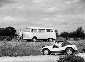 Carefree Prints: 1971 VW camper van and Beach Buggy, (c1971?)