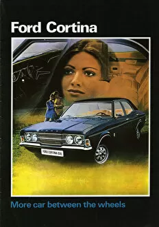 Seventies Gallery: 1972 Ford Cortina Mk3 sales brochure cover. Creator: Unknown