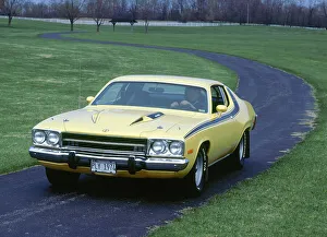 Man Driving Prints: 1974 Plymouth Road Runner 440