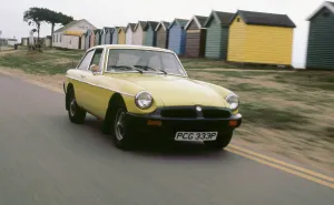 Beach Huts Prints: 1976 MGB GT