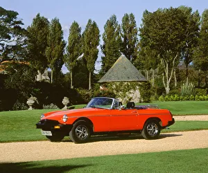 Gravel Driveway Prints: 1980 MG B Roadster