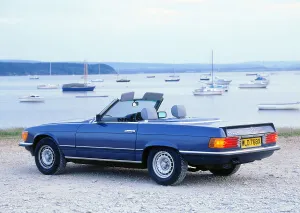 Rear Three Quarters Prints: 1982 Mercedes Benz 500SL