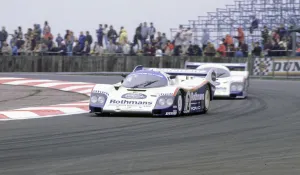 Derek Prints: 1984 Porsche 962C, Derek Bell / Hans Stuck, Silverstone 1984. Creator: Unknown