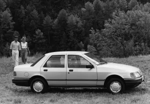 Saloon Prints: 1987 Ford Sierra Sapphire L. Creator: Unknown