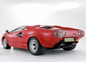 Rear Three Quarters Prints: 1988 Lamborghini Countach