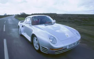 Front Three Quarters Prints: 1988 Porsche 959
