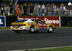 Onlookers Collection: 1988 Renault Alpine GTA V6 Elf Turbo at Silverstone, Europa Cup round 4. Creator: Unknown