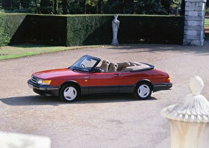 Cabriolet Gallery: 1989 Saab 900 turbo convertible. Creator: Unknown