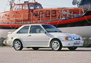 Nineties Collection: 1990 Ford Escort RS Turbo. Creator: Unknown