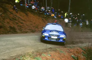 Cornering Prints: 1999 Subaru Impreza wrc99, Richard Burns.Network Q