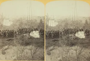 Bennett Henry Hamilton Gallery: 1st Ark. Con. Regt. making a charge in 'Hornets Nest', 1887