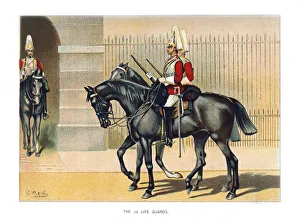Geoffrey Douglas Giles Prints: The 1st Life Guards, c1890. Artist: Geoffrey Douglas Giles