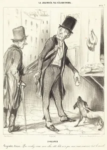 Irony Prints: 2 heures, 1839. Creator: Honore Daumier