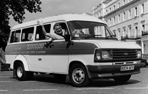 Commercial Prints: The 2 millionth Ford Transit minibus for schools with Dr David Bellamy. Creator: Unknown
