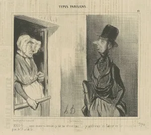 Rooming House Prints: 2.000 fr...sans écurie...ça ne me convient pas!, 19th century. Creator: Honore Daumier