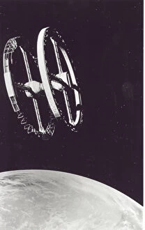 Science Fiction Gallery: 2001: A Space Odyssey Space Station, 1968. Creator: NASA